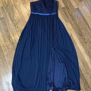 Marine bridesmaid dress David’s Bridal F17063